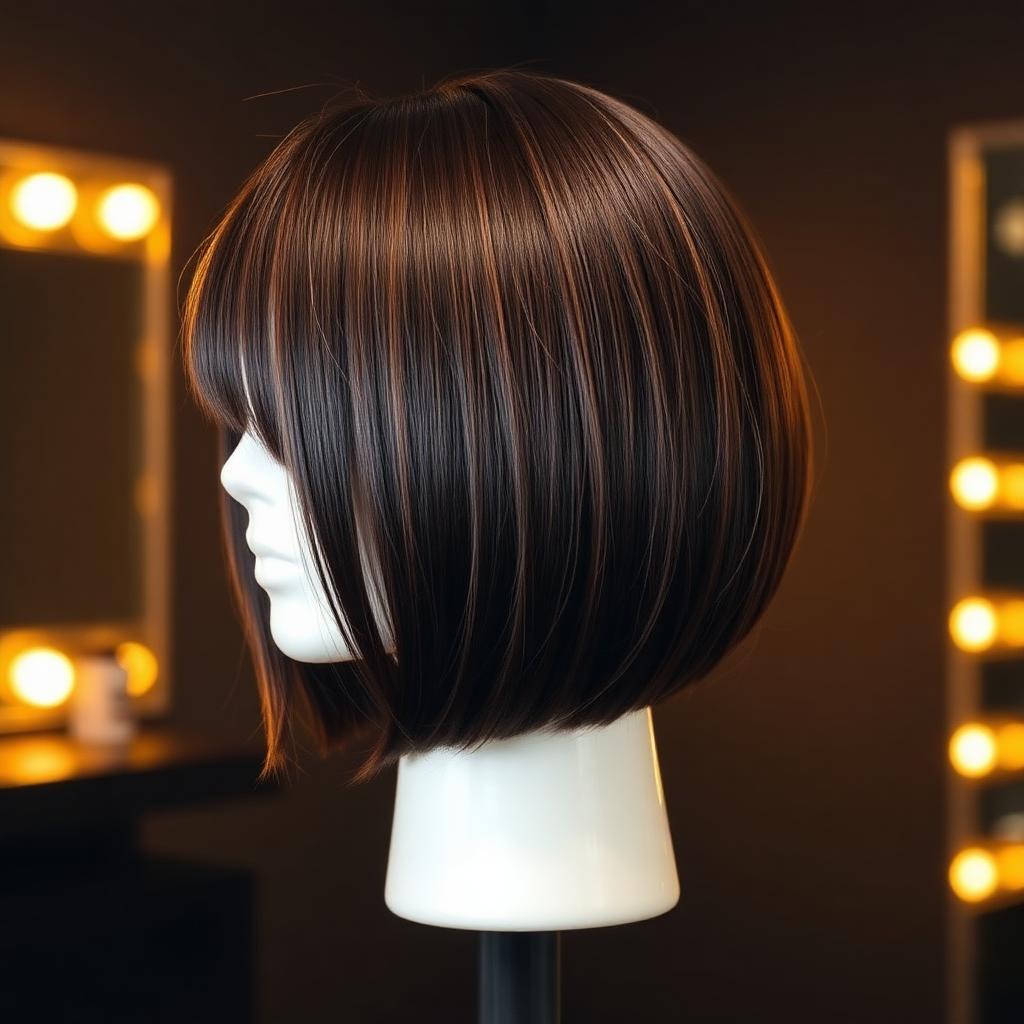 Corte bob brillante