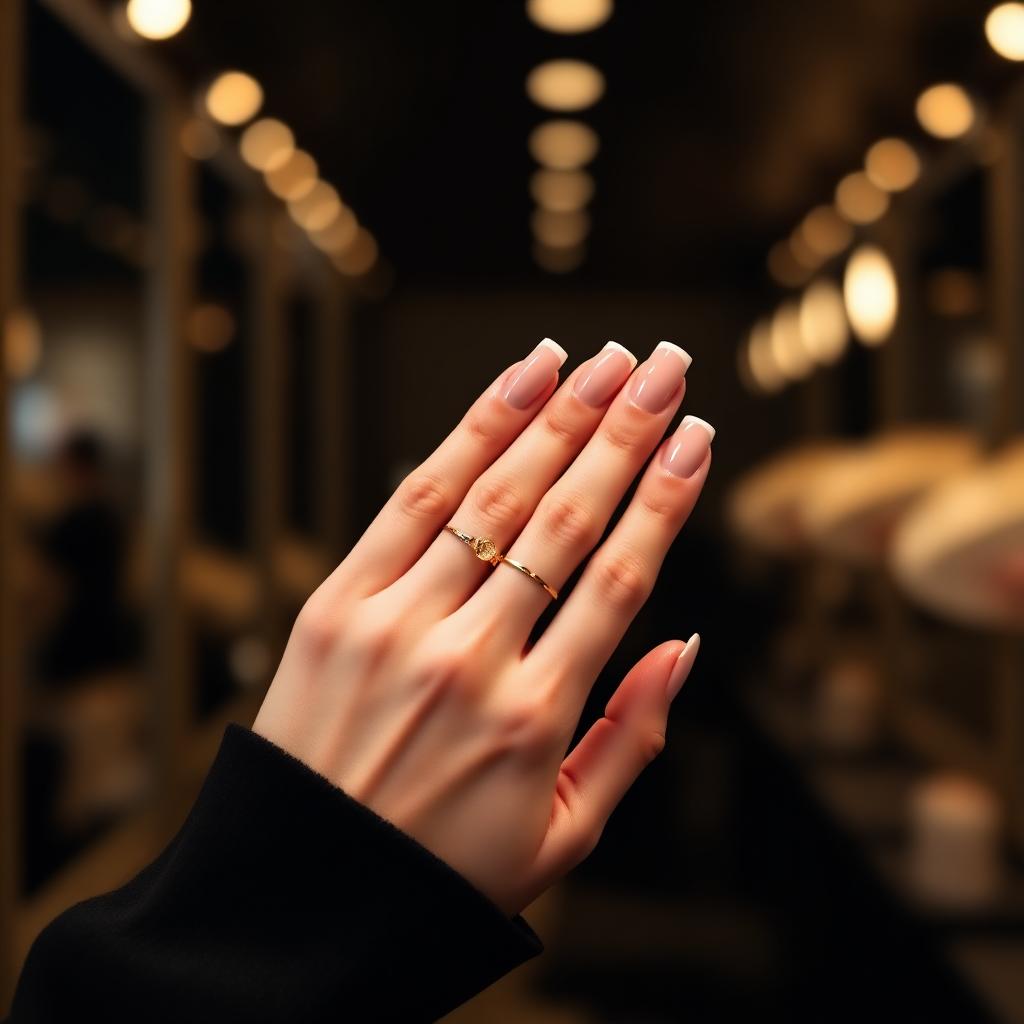 Manicura francesa elegante